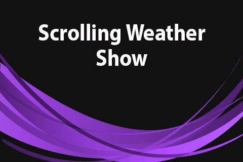 Joomla extension JoomClub Scrolling Weather Show