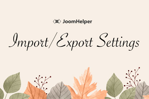 Joomla extension JMP Import Export