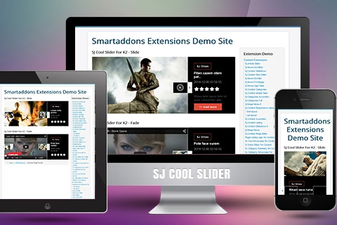Joomla extension SJ Cool Slider for K2