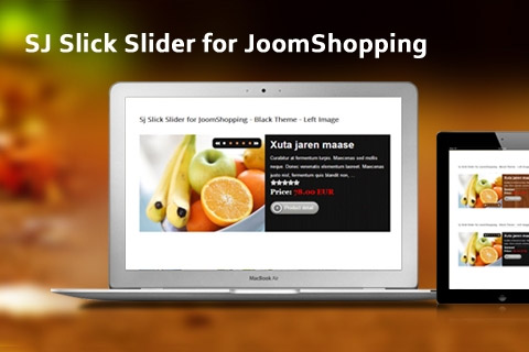 Joomla extension SJ Slick Slider for JoomShopping