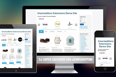 Joomla extension SJ Super Category for JoomShopping