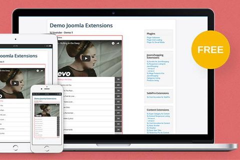 Joomla extension SJ Youtube