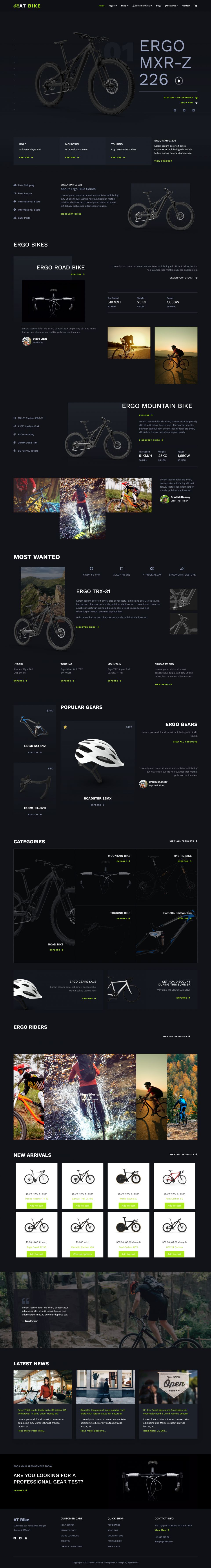 Joomla template AGE Themes Bike