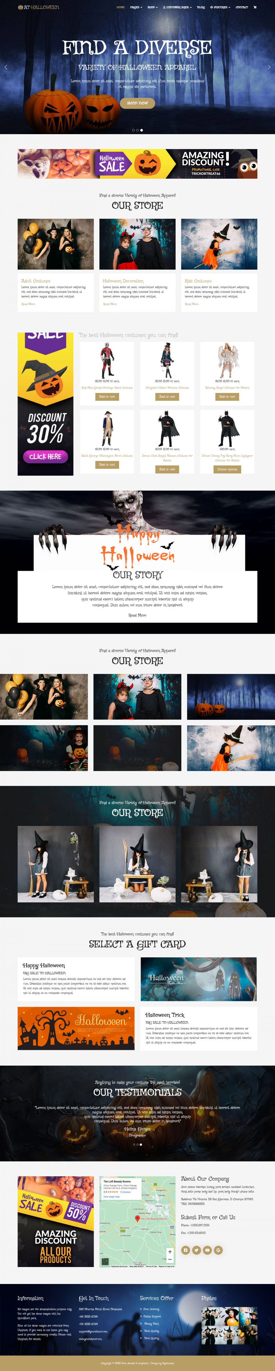 Joomla template AGE Themes Halloween