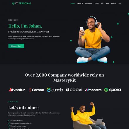 AGE Themes Personal Onepage