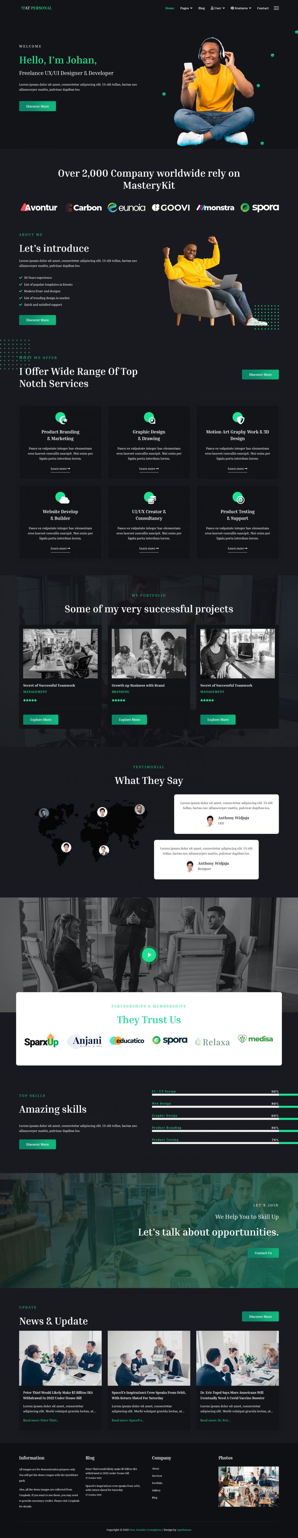 Joomla template AGE Themes Personal