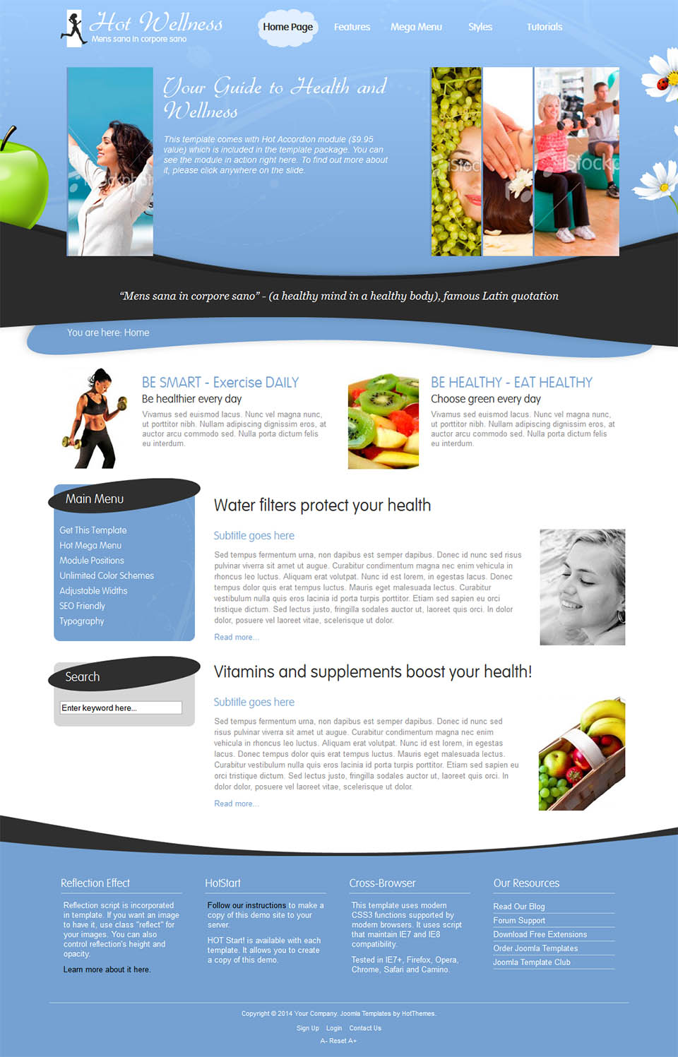 Joomla template HotThemes Wellness
