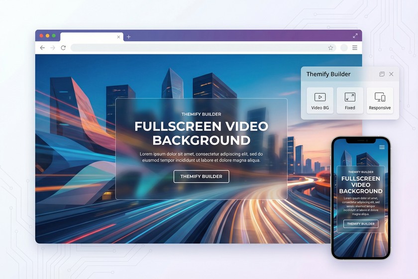 Create a Fixed Fullscreen Video Background with Themify Builder