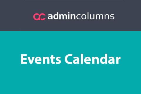 WordPress plugin Admin Columns Pro Events Calendar