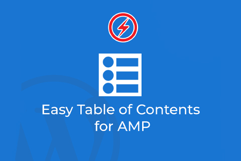 AMP Easy Table of Contents