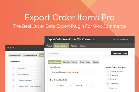 WordPress plugin AGS Export Order Items Pro