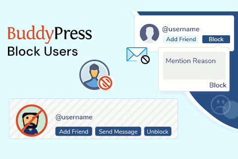 WordPress plugin BuddyPress Block Users