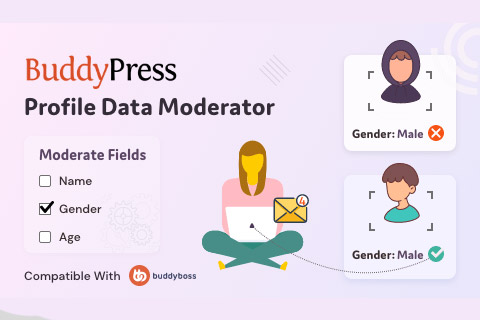 WordPress plugin BuddyPress Profile Data Moderator