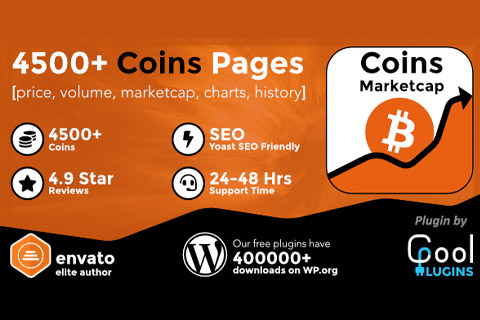 WordPress plugin CodeCanyon Coins MarketCap