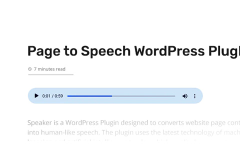 WordPress plugin CodeCanyon Speaker