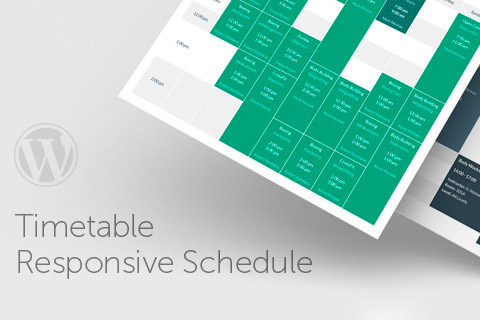 WordPress plugin CodeCanyon Timetable Responsive Schedule