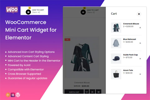 WordPress plugin CodeCanyon WooCommerce Mini Cart Widget