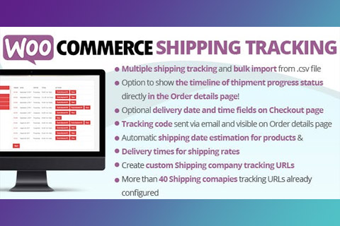 WordPress plugin CodeCanyon WooCommerce Shipping Tracking