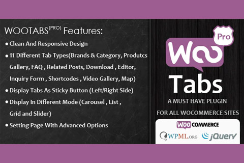 CodeCanyon Woocommerce Tabs Pro