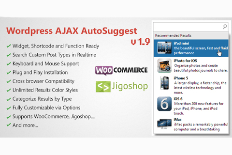 WordPress plugin CodeCanyon WordPress AJAX AutoSuggest