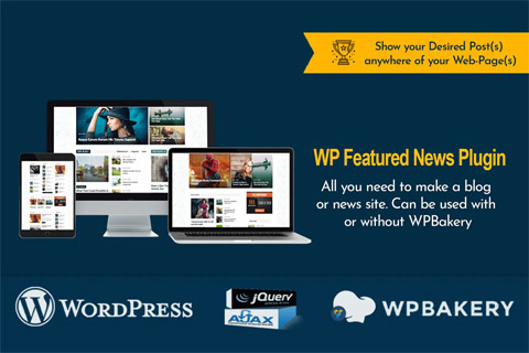 WordPress plugin CodeCanyon WP Featured News Pro