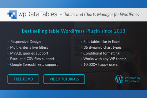 WordPress plugin CodeCanyon wpDataTables