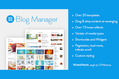 WordPress plugin CodeCanyon Blog Manager