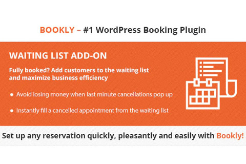 WordPress plugin CodeCanyon Bookly Waiting List