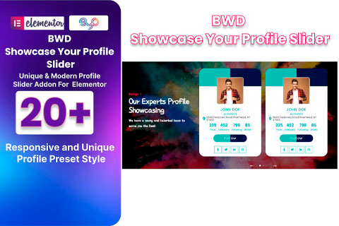WordPress plugin CodeCanyon BWD Showcase Your Profile Slider