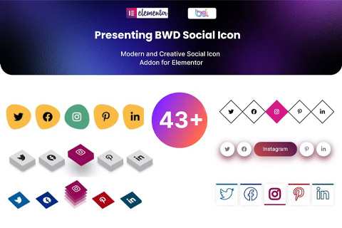 WordPress plugin CodeCanyon BWD Social Icon