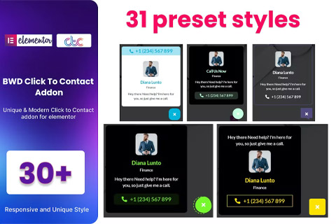 WordPress plugin CodeCanyon BWD Click To Contact