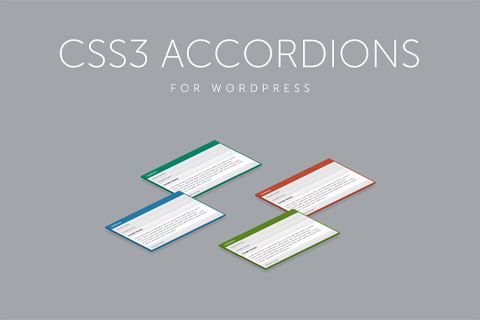 WordPress plugin CodeCanyon CSS3 Accordions