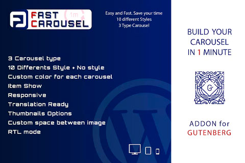 WordPress plugin CodeCanyon Fast Carousel
