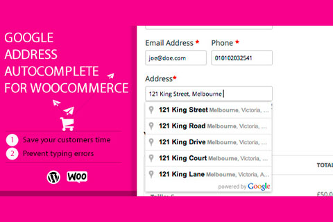 CodeCanyon Google Address Autocomplete for WooCommerce