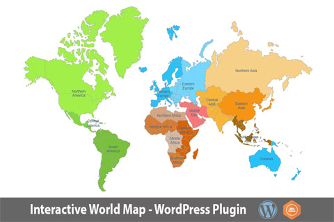 WordPress plugin CodeCanyon Interactive World Map