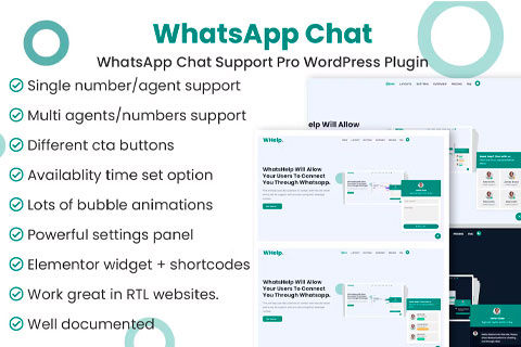 WordPress plugin CodeCanyon WhatsApp Chat Support Pro