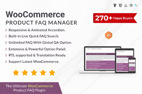 WordPress plugin CodeCanyon WooCommerce Product FAQ Manager