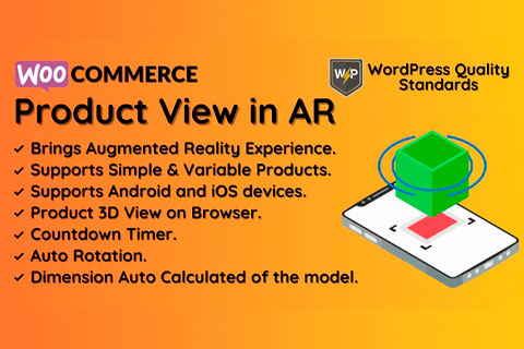 WordPress plugin CodeCanyon WooCommerce Product View in AR