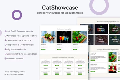 WordPress plugin CodeCanyon CatShowcase