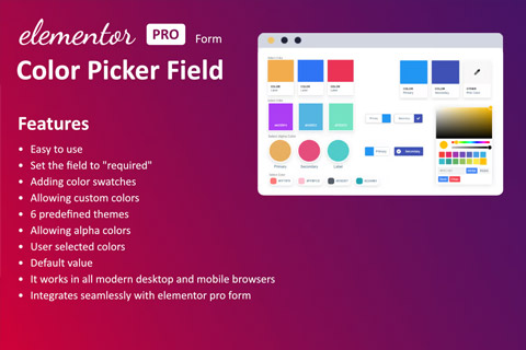 CodeCanyon Color Field for Elementor Form