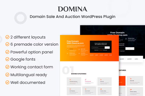 WordPress plugin CodeCanyon Domina