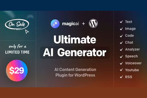 WordPress plugin CodeCanyon MagicAI