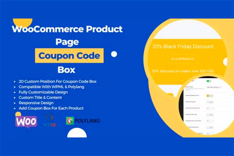WordPress plugin CodeCanyon WooCommerce Product Page Coupon Box