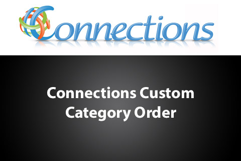 WordPress plugin Connections Custom Category Order
