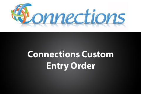 WordPress plugin Connections Custom Entry Order