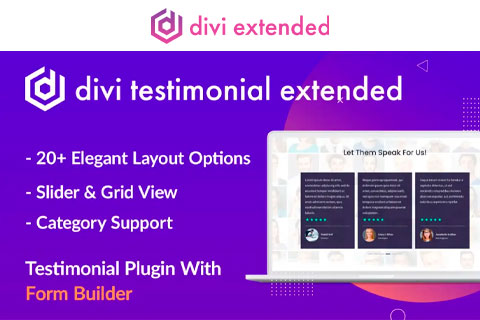 WordPress plugin Divi Testimonial Extended