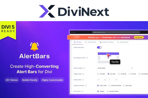 Divi Alert Bars
