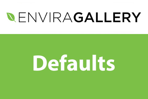 WordPress plugin Envira Gallery Defaults