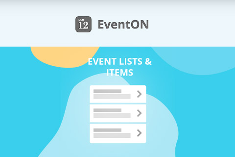 WordPress plugin EventON Lists and Items