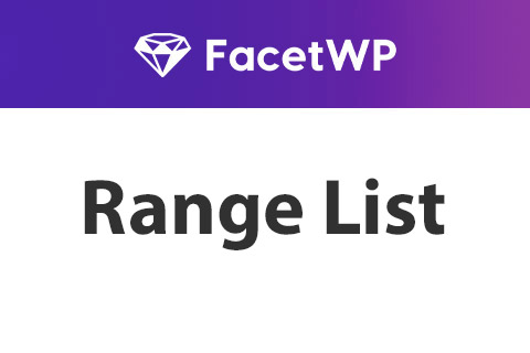 WordPress plugin FacetWP Range List